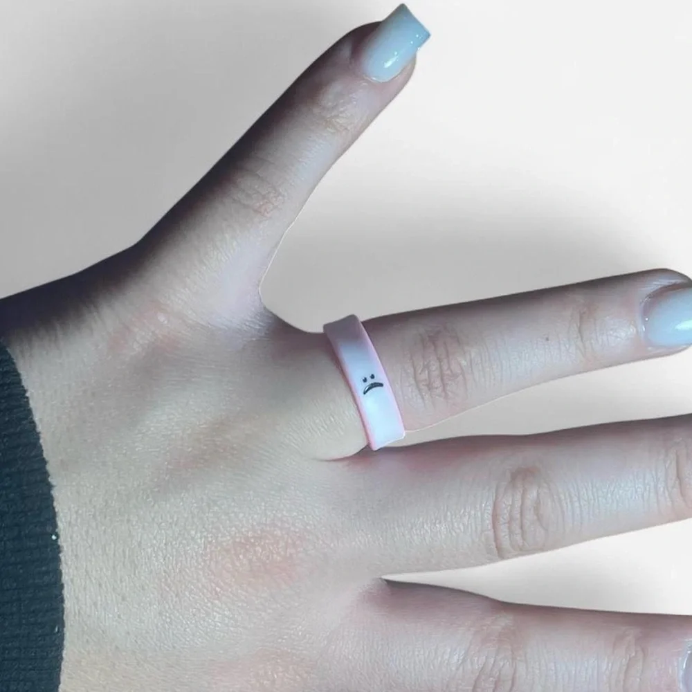 Pink and White “Flip” Ring